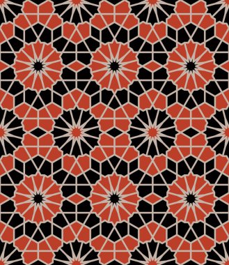 Kusursuz giriş şekli. Geleneksel İslami Tasarım. Cami dekorasyonu. Kusursuz geometrik desen. Kusursuz İslami şablon. Arkaplan çizimi. Fas 'ın kusursuz deseni.
