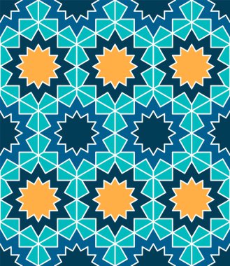 Kusursuz giriş şekli. Geleneksel İslami Tasarım. Cami dekorasyonu. Kusursuz geometrik desen. Kusursuz İslami şablon. Arkaplan çizimi. Fas 'ın kusursuz deseni.