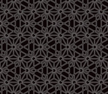 Kusursuz geometrik desen. Daireler çizerek. Halkaların şekli. Girih pürüzsüz desen. Vektör dekoratif desen. Fas Geleneksel İslami Tasarımı. Cami dekorasyonu. Soyut arkaplan.