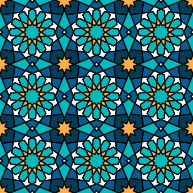Kusursuz giriş şekli. Geleneksel İslami Tasarım. Cami dekorasyonu. Kusursuz geometrik desen. Kusursuz İslami şablon. Arkaplan çizimi. Fas 'ın kusursuz deseni.