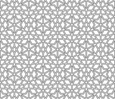 JPG kusursuz giriş deseni. Girih 6. Geleneksel İslami Tasarım. Cami dekorasyonu. Kusursuz geometrik desen. Kusursuz İslami şablon. Arkaplan çizimi. Fas 'ın kusursuz deseni.