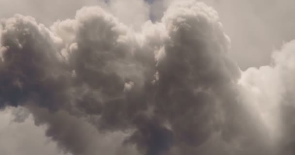 Gotuj Chmury Burzowe Czas Ucieka Widok Góry Chmur Burzowych Raging — Wideo stockowe