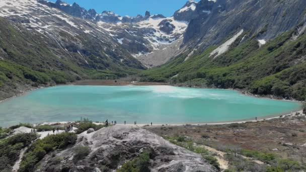 Lagoa Esmeralda Ushuaia Temporada Verão — Vídeo de Stock