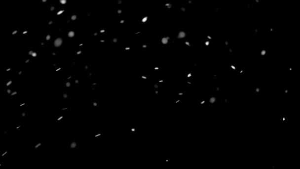 Havazik Havazás Karácsonyi Háttér Hideg Téli Szezonban Lassított Felvétel Könnyű — Stock videók