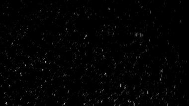 Snow It Snows Snowing Christmas Background in cold winter season. Easy blend as screen, lighten or add new layer 4k Video overlay