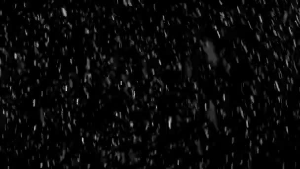 Sfondo Neve Sta Nevicando Pesantemente Facile Livello Fusione Come Schermo — Video Stock