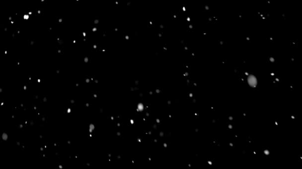 雪雪のクリスマス寒い冬の季節に背景には スローモーション 画面として簡単にブレンド 光または新しい層を追加します — ストック動画