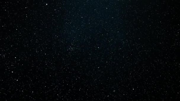 Derin Astronomi Uzay Zamanı Ndaki Milyonlarca Yıldızlı Karanlık Yıldızlı Gökyüzünün — Stok video