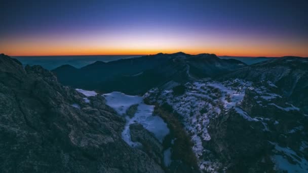 Piękne Światło Słoneczne Wschodzie Słońca Górach Alpejskich Krajobraz Jesienią Rano — Wideo stockowe