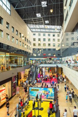 Barcelona, Spain - July 8, 2017: day view of L'Illa Shopping Centre in Les Corts area, in Barcelona, Spain.
