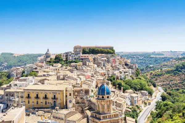 Ragusa Italy August 2017 Панорамний Вид Місто Рагузі Італія Стокове Зображення