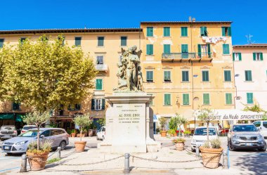 ISOLA D 'ELBA, İtalya - 28 Ağustos 2018: Portoferraio, Elba Adası, Toskana, İtalya.