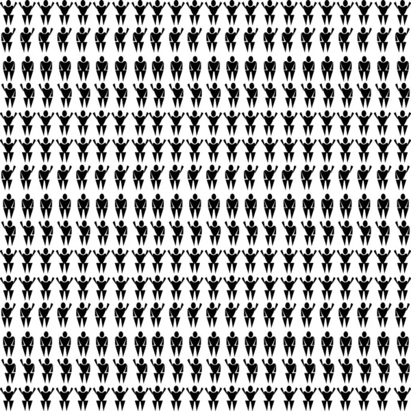 People icon set; Group of people icon; Group of people with raised hand; Vector illusration; isolated on white background