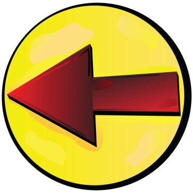 Sol tarafı gösteren kırmızı ok