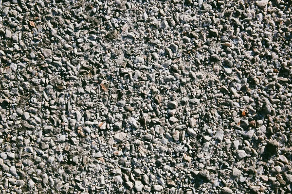 Struktura Żwiru Brudna Droga Małe Szare Kamienie Abstrakcyjne Tło — Zdjęcie stockowe
