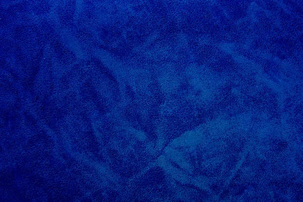 蓝纹皮革为衬底的纹理 自然材料 顶视图 — 图库照片