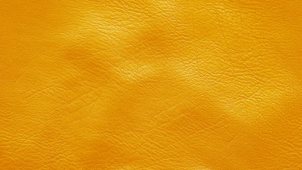 Textura Amassada Couro Amarelo Perto Fundo Couro Dourado — Fotografia de Stock