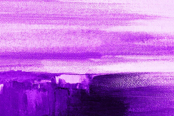 Lila Violette Kunststriche Mit Ölfarbe Auf Einer Hellen Leinwand Die — Stockfoto