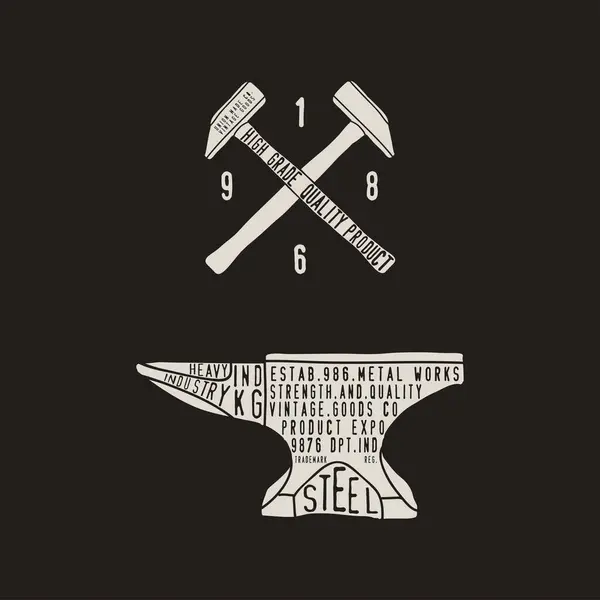 Tee baskısı için vintage element tasarımı