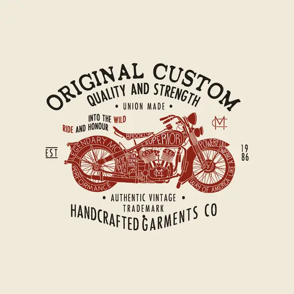 T-E için klasik motosiklet tasarımı