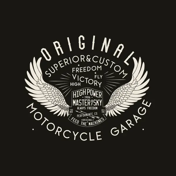 Tee print için klasik etiket tasarımı