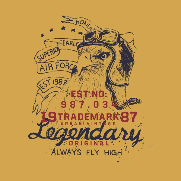 Klasik kartal tişört izi tasarımı