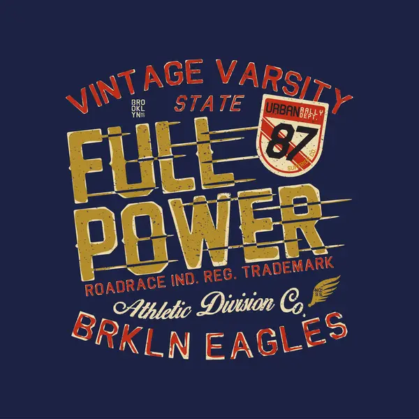 Vintage tee baskı tasarımı