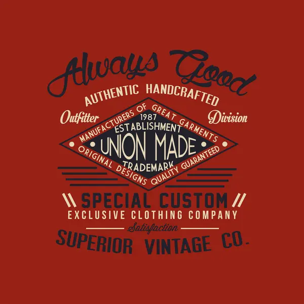 Klasik efektli tişört baskısı tasarımı