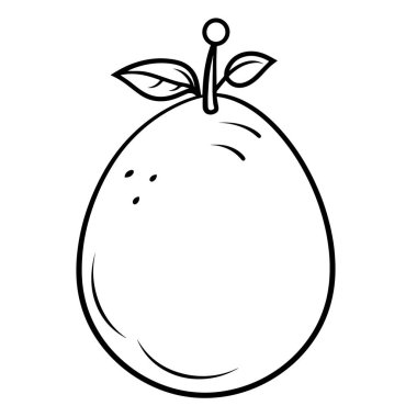 Avokado dış hat ikon vektörümüzü kullanarak tasarımları zahmetsizce yükselt.