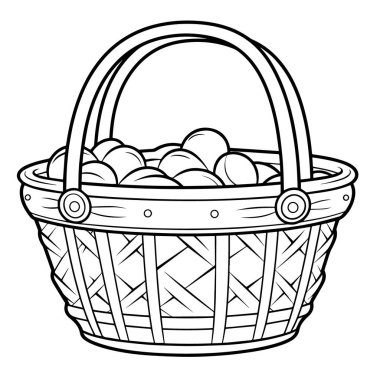 Projelerinizi vektör biçiminde basit ve detaylı bir sepet simgesi ile geliştirin, çeşitli tasarım ihtiyaçları için uygun.