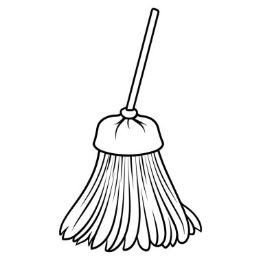 Projeleri basit ve işlevsel bir süpürge simgesi ile vektör biçiminde, çeşitli tasarım ihtiyaçları için uygun hale getir.