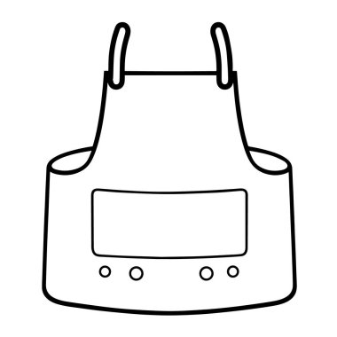 Projelerinizi çeşitli uygulamalar için uygun, vektör biçiminde şık bir önlük simgesi ile geliştirin.