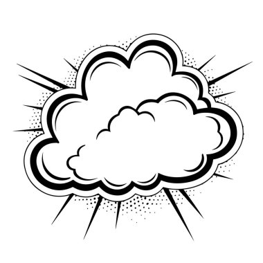 Kolay kullanım için boyutlandırılabilir vektör biçiminde parlak konuşma balonu ana hatları simgesi.