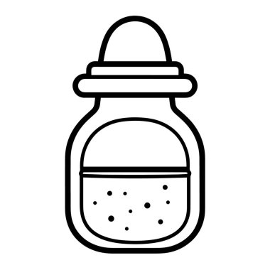 Bir bebek şişesi taslak ikonu vektör illüstrasyonuName.