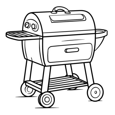 Pürüzsüz hava soğutma dış hat simgesi ölçeklenebilir vektör biçiminde.