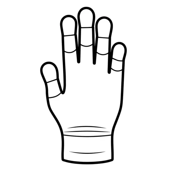 Vektoros Illusztrációja Egy Minimalista Kéz Vázlat Ikon Ideális Gesztusokkal Kapcsolatos — Stock Vector