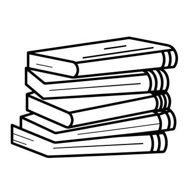 Minimalist bir iş kitabı özet ikonunun vektör illüstrasyonu, girişimcilik için ideal.