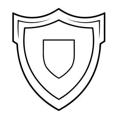 Bir minimalist garanti amblem ana hatları simgesinin vektör illüstrasyonu, garanti için ideal.