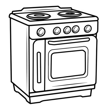 Minimalist vektör biçiminde parlak ocak simgesi.