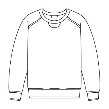 Gösterişli vektör biçiminde minimalist süveter simgesi.