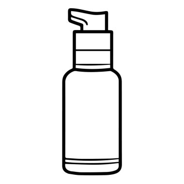 Cilt bakımı projeleri için ideal olan vücut bakım taslak simgesinin vektör illüstrasyonu.