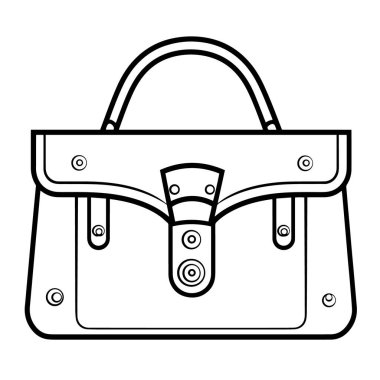 Bir el çantası özet simgesinin vektör illüstrasyonu, aksesuar projeler için ideal.
