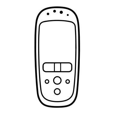 Uzaktan denetim ana hatları simgesinin vektör illüstrasyonu, teknoloji projeleri için ideal.