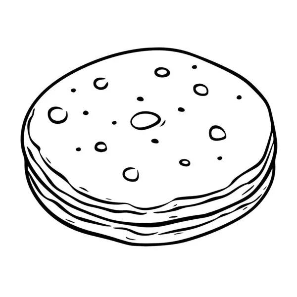 ベクトル形式のミニマリストクッキーアイコン — ストックベクタ
