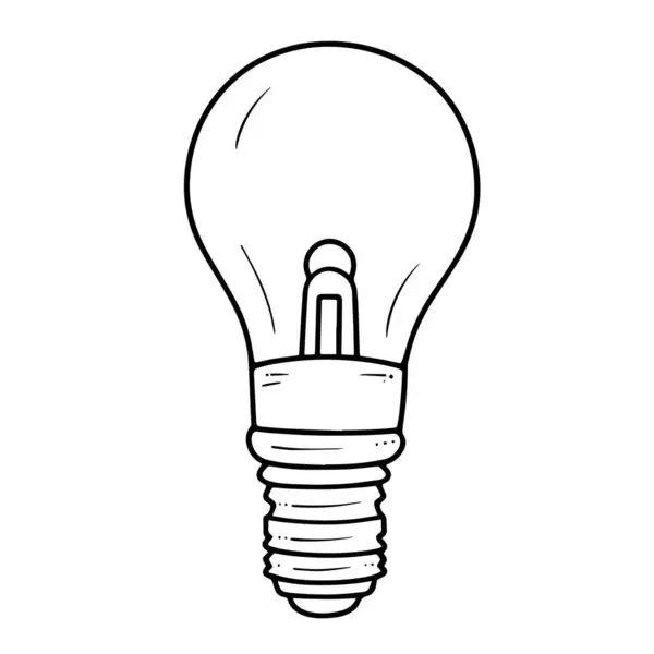 Minimalistyczna Ikona Lampy Pomysłowej Formacie Wektorowym — Wektor stockowy