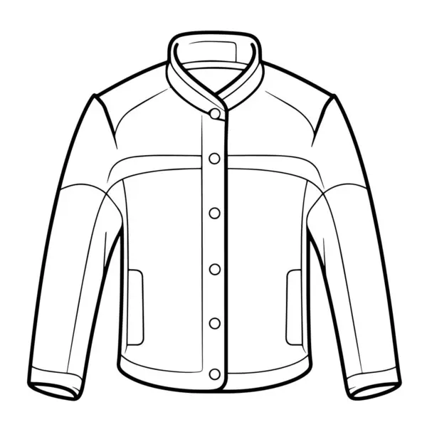 Ceket teknik çizim vektörler, vektör ...