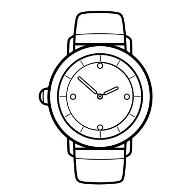 Zaman aralığı sembolü. Temiz çizgi sanat tasarımı ögesi.