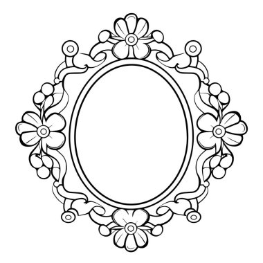 Modern ve parlak ayna ana hatlı vektör grafiği.