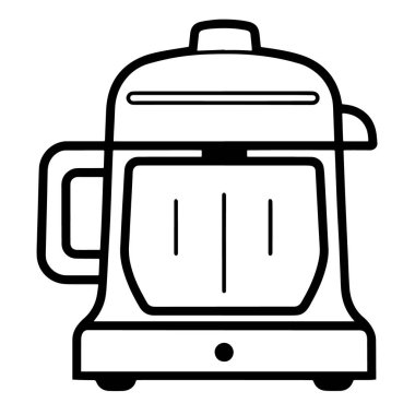 Pürüzsüz ve modern karıştırıcı ana hatları vektör grafiği.