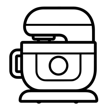 Pürüzsüz ve modern karıştırıcı ana hatları vektör grafiği.